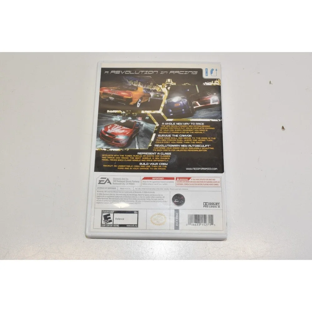 Need for Speed: Carbon Racing (Nintendo Wii, 2006) CIB Complete